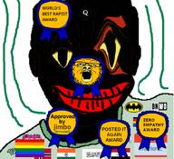 'p award meta:namefags nigger poop rape rapist red_lips stinky trend:slopjak vantablack variant:zjak warrior-z_(user) // 594x540 // 369.4KB