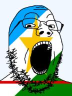 brazil flag flag:roraima glasses looking_at_you open_mouth roraima soyjak star_(symbol) stubble teeth transparent_background variant:gapejak // 600x800 // 38.0KB