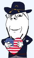 arm belt civil_war clothes flag flag:united_states hand hat heart holding_heart holding_object looking_at_you smile soyjak stubble subvariant:wholesome_soyjak union united_states variant:gapejak // 676x1150 // 31.1KB