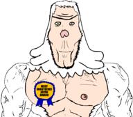 Skips aryan award buff euromutt muscular_male regular_show subvariant:euroaryan subvariant:euromutt variant:markiplier_soyjak white_hair white_skin yeti // 1059x929 // 154.8KB