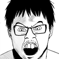 agni_face angry anime ear face_punch fire_punch glasses hair open_mouth soyjak stubble variant:feraljak // 741x964 // 449.5KB