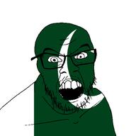 angry country crescent crescent_and_star flag flag:pakistan glasses looking_at_you mustache open_mouth pakistan soyjak star_(symbol) stubble teeth variant:feraljak // 1500x1500 // 29.4KB