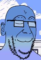 blue calm closed_eyes closed_mouth cloud fundamental_paper_education glasses gradient miss_circle paper_school sky stubble variant:oreojak // 450x650 // 54.5KB