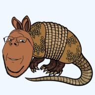 animal armadillo claw ear full_body glasses series:animaljaks smile soyjak stubble tail variant:gapejak // 600x600 // 134.4KB