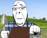 background garden gardener gardening happy smile trowel variant:cobson watering_can // 1715x1385 // 1.9MB