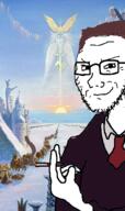 cigarette clothes glasses hair hyperborea joseph_goebbels looking_at_you nazism smoking smug snow stubble suit sun swastika variant:soyak // 309x520 // 199.3KB