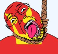 county crown flag flag:vestfold glasses hanging norway open_mouth rope soyjak stubble suicide teeth tongue transparent_background variant:bernd vestfold yellow_teeth // 768x719 // 43.6KB