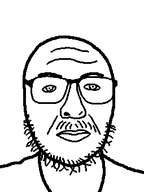 bald closed_mouth clothes glasses lips nose oc stubble subvariant:hornjak transparent_background variant:uncjak white_skin wrinkles // 255x340 // 4.9KB