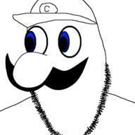 blue_eyes cap clothes hat moustache mustache variant:cobson weegee // 721x720 // 12.3KB