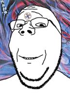 art charles_manson glasses happy helter_skelter honkler manson smile soyjak stubble subvariant:wholesome_soyjak swastika variant:gapejak // 600x800 // 483.7KB