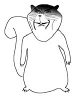 animal arm ear full_body hand ominous smile soyjak subvariant:ominous_impish_squirrel tail trend:squirreljakking variant:impish_soyak_ears // 615x731 // 60.8KB