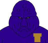 angry badge bald black_eyes creepy distorted evil fat five_nights_at_freddy's glasses lips looking_at_you obese ominous open_mouth purple_guy purple_lips purple_skin shirtless soyjak transparent transparent_background variant:disgusting_trevorcreature white_pupils william_afton // 752x668 // 34.2KB