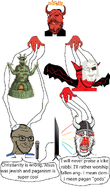 demon jewish_nose jews moloch odin pagan paganism puppet satan subvariant:jartycuck subvariant:mustached_gapejak subvariant:patrick subvariant:soyak_(smug) variant:chudjak variant:feraljak variant:gapejak variant:soyak variant:unknown // 1037x1807 // 496.9KB