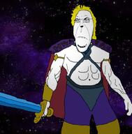 80s armor buff cape closed_mouth gem glasses he_man hero punisher_face sci-fi space sword traced variant:cobson // 998x1012 // 1.4MB