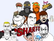 4chan alternate barneyfag closed_mouth clothes collar_tabs communism doll_(user) epaulettes friendship froot gem hammer_and_sickle kuz lee_goldson meta:tagme nate parody qa_(4chan) qa_(soyjak_party) road_roller sharty smile soot soviet_army_uniform soyjak_party subvariant:chudjak_front subvariant:feralsquirrel subvariant:muscular_chud text toast variant:chudjak variant:cobson variant:el_perro_rabioso variant:feraljak variant:gapejak variant:impish_soyak_ears variant:kuzjak variant:markiplier_soyjak variant:soytan // 1024x768 // 317.4KB