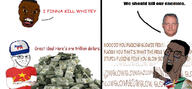 a10_eyes black_skin communism crossed_arms crying democrat mexico money open_mouth robert_bowers speech_bubble text variant:chudjak variant:feraljak variant:soyak // 1258x582 // 208.7KB