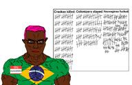 blue_eyes board brapzil brapzilian colonialism neovagina nigger pink_hair shitskin sloptranWNBAG_(namefag) subvariant:muscular_chud total_cracker_death variant:chudjak // 3100x2000 // 1.1MB