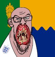 angry animal british distorted ear flag flag:morayshire flower glasses hair irl lion moray morayshire open_mouth plant rotten_teeth scotland soyjak stubble teeth united_kingdom variant:feraljak wheat white_skin yellow_teeth you_were_one_i_ker // 1048x1081 // 319.1KB