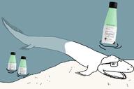 bottle drawn_background fish plastic_bottle prehistoric soy soyjak soylent soylent_(mint_chocolate) soylent_bottle tiktaalik variant:unknown water // 1200x794 // 188.4KB