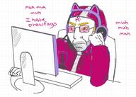 art chudson88_(namefag) chudson88_(user) computer drawing headphones meta:namefags swastika text variant:chudjak whiteboard whiteboardfox yellow_hair // 1156x826 // 372.6KB