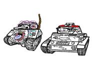 M4A2 art billions_must billions_must_die chud cross_of_bars drawing m4_sherman m4_tank military nazi_flag open_mouth panzer panzer) panzerkampfwagen_IV_Ausf.F panzerkampfwagen_IV_Ausf.F1 pz_iv pz_iv_F rope sherman suicide swastika tank tanks total_nigger_death tranny transgender_flag troon variant:bernd variant:chudjak war_thunder world_of_tanks world_war_2 // 1312x904 // 44.4KB