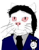 animal artist:oscari bloodshot_eyes cat cat_ear clothes commission eyebags hair js_paint meta:comment_section_shitflinging meta:namefags moistpepper_(user) nose smile subvariant:massjak subvariant:massmeowjak suit suit_and_tie variant:gapejak whisker // 886x1140 // 28.3KB