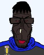 award badge bloodshot_eyes clothes jake jakparty_soy jartycuck natejak nigger red_lips subvariant:euromutt text variant:markiplier_soyjak // 1039x1300 // 39.4KB