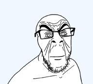 angry glasses hair he_will_always_be_a_gem jacksepticeye looking_at_you mustache neutral open_mouth soyjak stubble subvariant:fergus teeth template variant:feraljak youtube // 838x751 // 18.3KB