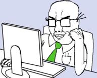 arm clothes computer desk dilbert glasses meta:tagme mouse office smug table variant:chudjak wally_(dilbert) // 452x362 // 78.3KB