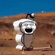 antenna ear explosion glasses irl open_mouth orange_eyes reddit snoo soyjak stubble variant:markiplier_soyjak // 498x498 // 1.1MB