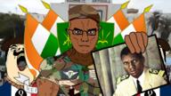 abdourahamane_tchiani army beret bloodshot_eyes clothes cnsp coup crying emblem flag:niger france general general_seyni_kountché hair hanging hat looking_at_you military military_beret military_cap military_hat military_jacket military_uniform muscles mustache niger queen_of_spades rope seyni_kountché snail soyjak spade subvariant:muscular_chud suicide tchiani tongue variant:chudjak variant:hydejak victory white_skin yellow_teeth // 1920x1080 // 1.8MB