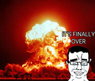 closed_eyes closed_mouth crying glasses hair its_over nuclear smile subvariant:chudjak_front tear text variant:chudjak // 1140x969 // 237.0KB