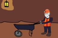 clothes ear full_body glasses hat lantern meta:tagme mine miner stubble underground variant:soyak wheelbarrow // 2841x1843 // 239.7KB