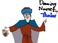 beard blond brush clothes drawing hat looking_up namefags nose paint paintbrush smile teeth text thales_(user) variant:feraljak // 1135x849 // 180.0KB