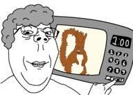 animal animal_abuse female glasses grandma hair hand incomprehensible_woahjack lips microwave old skibidi smile soyjak subvariant:auntie_grandma subvariant:feralsquirrel subvariant:wholesome_soyjak text toilet trend:squirreljakking variant:feraljak variant:gapejak // 961x685 // 88.0KB