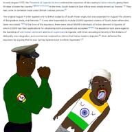 1972 Idi_amin arm august august_9 bangladesh black_skin bloodshot_eyes clothes dead fist flag flag:india flag:uganda full_body glasses hand hat india indian nigger pajeet pakistan pants_down penis pink_eyes smirk text tongue total_nigger_death turban uganda variant:bernd variant:chudjak wikipedia // 720x720 // 209.6KB