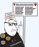 award ethical_gooner faggot glasses good_boy good_person gooner moralist safe_gooner sign smug variant:abortion_lover variant:smugjak // 794x960 // 186.1KB