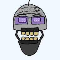 animatronic antenna dentures five_nights_at_cobson's fnac glasses glowing_eyes led open_mouth png reddit robot soycurity soyjak teeth variant:markiplier_soyjak // 450x450 // 7.7KB