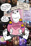 award book clothes daddy's_girl erotic_literature feet_showing female femjak foidslop gooner hat literature pink_hair rape variant:gapejak wholesome // 1674x2483 // 3.4MB