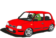 amphibian animal car closed_mouth clothes driving frog green_skin lips nas nas:pepe pepe pepe_the_frog red_car subnas:apu transparent_background wheel // 1024x702 // 363.8KB