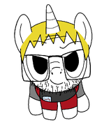 closed_mouth clothes ear full_body glasses hair horn looking_at_you medal my_little_pony nate pony raised_eyebrow smirk smug stubble transparent_background unicorn variant:trixiejak yellow_hair // 830x1000 // 47.5KB