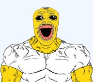 aryan clothes deformed homer_simpson lips muscles mustache oh_my_god_she_is_so_attractive soyjak subvariant:jerome subvariant:muscular_chud the_simpsons transparent_background variant:alicia variant:chudjak variant:its_out_get_in_here yellow_skin // 1059x929 // 180.4KB