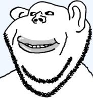 amerimutt black_sclera closed_mouth ear lips mutt smile soyjak stubble subvariant:impish_amerimutt template transparent_background variant:impish_soyak_ears white_skin // 598x628 // 15.6KB