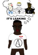 4soyjaks atheism brown_eyes brown_skin christaryan christian_cross christianity clitty_leakage clothes crying flag flag:israel hair islam israel its_over jewish_nose kike leak lips mick_(namefag) muslimaryan muslims name_tag queen_of_hearts queen_of_spades shitskin soyjak spade stubble subvariant:euromutt subvariant:hornyson subvariant:muscular_chud subvariant:obsessedchud tbp text thought_bubble tiny_black_pecker tiny_penis variant:chudjak variant:cobson variant:markiplier_soyjak white_skin yellow_hair yellow_sclera // 1328x1912 // 329.4KB