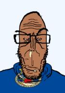 angry animal brown_skin closed_mouth clothes county european flag flag:oslo glasses holding_object lion mucus mustache mutt norway norwegian_text oslo red_eyes soyjak star subvariant:euromutt sweater text transparent_background variant:markiplier_soyjak white_skin // 591x843 // 62.8KB