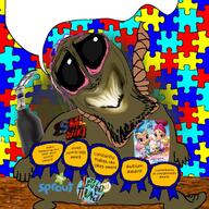 autism bloodshot_eyes brown_skin brown_troonjak crying foot leg lets_go_luna open_mouth prosthetic_leg rope series:coonfags shimmer_and_shine sml_wiki smlwiki soyjak sprout suicide tongue variant:bernd // 750x750 // 119.0KB