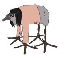 animal beanie blue_eyes blush clothes glasses hair soylent_(cacao) variant:soycreature variant:soytan // 800x800 // 40.6KB