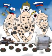 animal destroyed_tank drone flag:russia glasses landmine leopard mobik_meat_cube multiple_soyjaks open_mouth plane russia snow stubble t-90 tank variant:alicia variant:cobson variant:fantajak variant:soyak variant:unknown zigger // 477x514 // 335.5KB