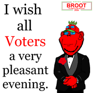 IT2GB bowtie broot broot_2026 brootal brootism brootist bugs_bunny campaign cap celebration closed_mouth clothes ear glasses hand hat i_wish_all_a_very_pleasant_evening leaf logo meme red_shirt red_skin red_text rose series:administ_soyjaks smile stubble tuxedo variant:impish_soyak_ears // 1920x1920 // 137.2KB