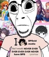 ame_(needy_streamer_overload) anime ashley_graves black_eyes blue_eyes borderline_personality_disorder bpd brown_hair closed_mouth clothes ddlc doki_doki_literature_club dress female glasses green_eyes higurashi higurashi_no_naku_koro_ni i_would_never irl_background mental_illness monika needy_girl_overdose needy_streamer_overload omgkawaiiangel_(needy_streamer_overdose) omori purple_eyes purple_hair school_uniform skirt stubble subvariant:hornyson the_coffin_of_andy_and_leyley tshirt variant:cobson yuri_(doki_doki_literature_club!) // 828x946 // 130.4KB